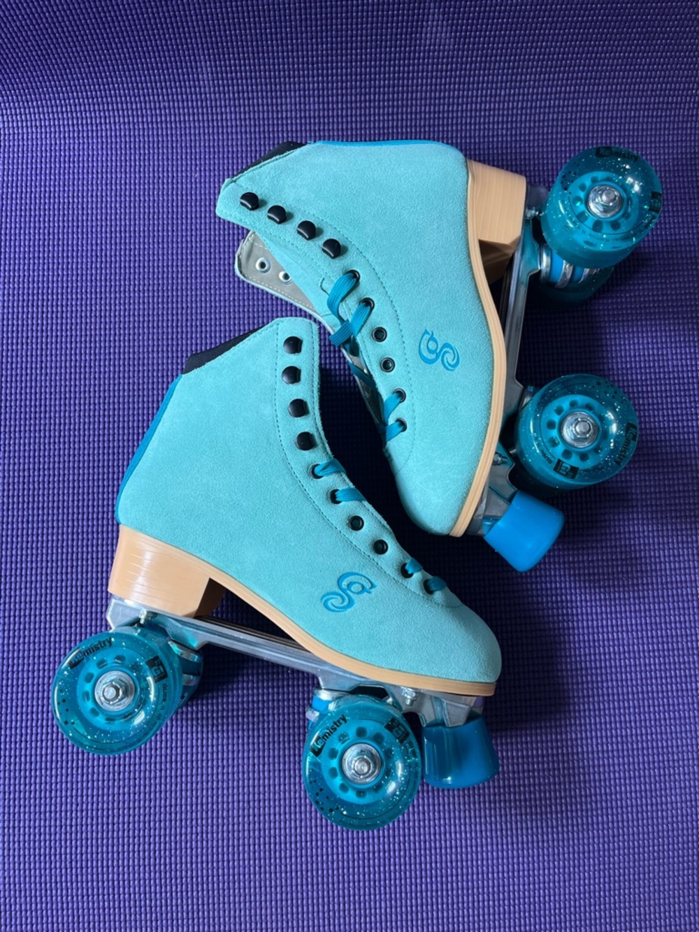 Candi grl  Roller Skates Carlin Blue Green Size 7